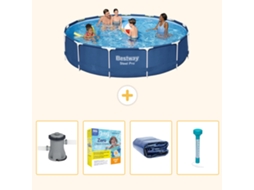 Bestway Piscina Bestway Steel Pro Redonda - 396x84 Cm - 5-peças S184