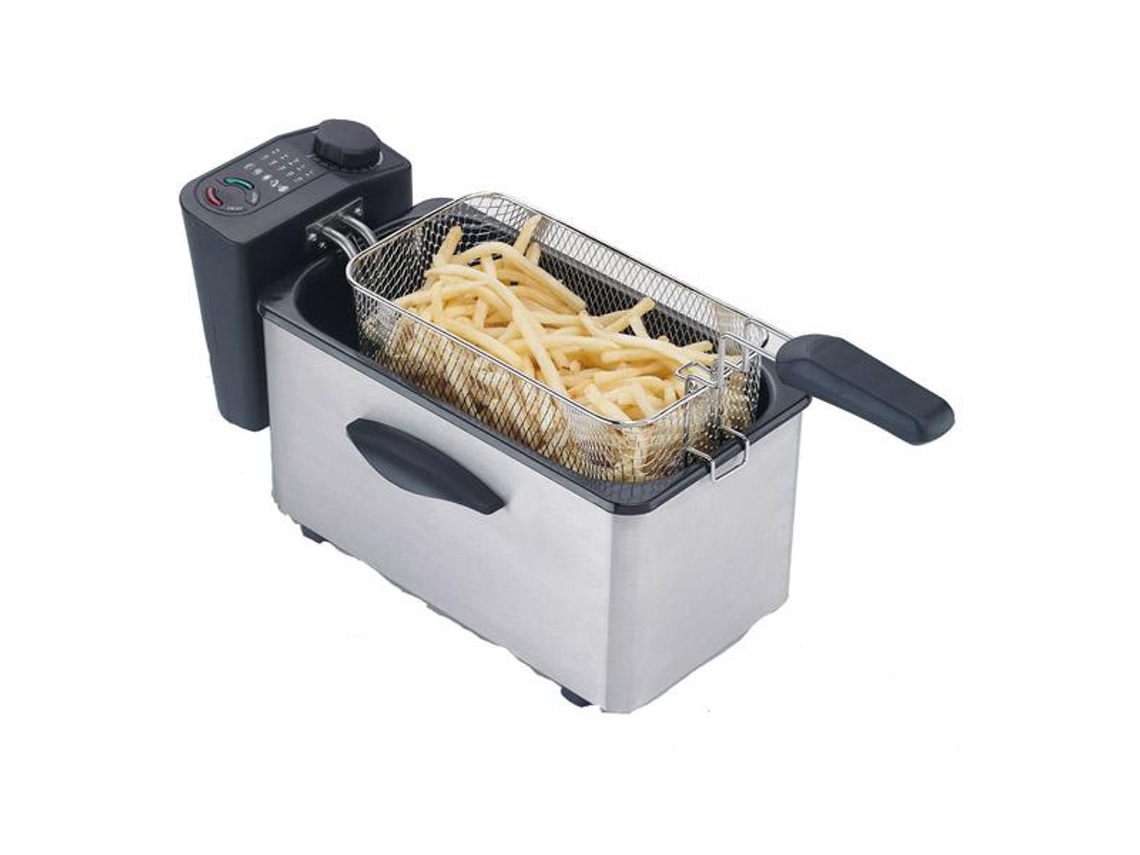Fritadeira com Óleo COMELEC Fr 3071 (3 kg - Branco e Preto)