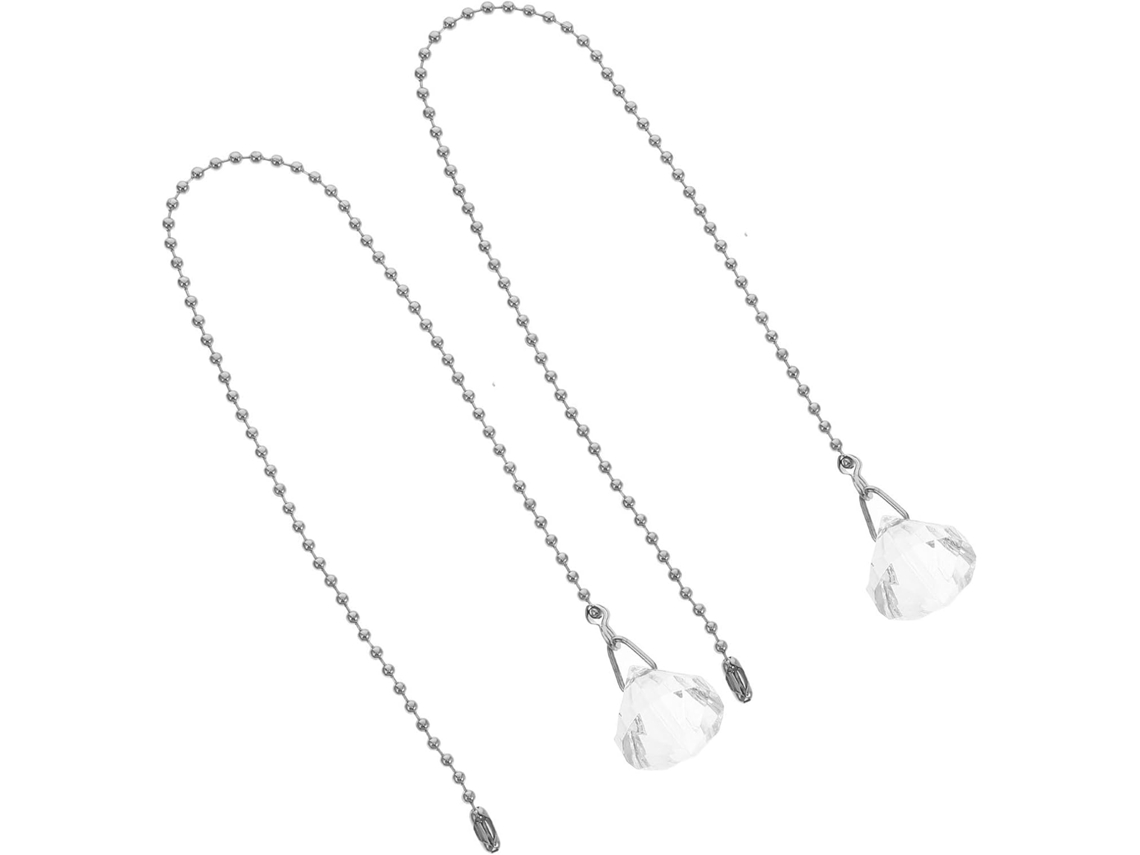 Conjunto De 2 Correntes Acrílico Leves Com Bolas