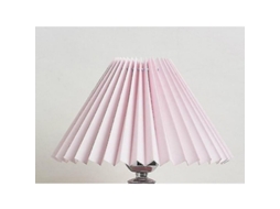Abajur de Mesa Rosa com Plissado Estilo Vintage Yamato Nova Line Tecido 45cm