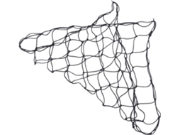 Rede Elástica para Plantas Inoomp com Ganchos, 90x90cm, para Estufas de Cultivo, Preta, para Cultivo Vertical e Suporte CHABERLU