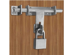 Fechadura De Porta, Trinco De Portão Em Aço Inoxidável, Trinco Deslizante, Fechadura Deslizante Com Furo Para Cadeado E