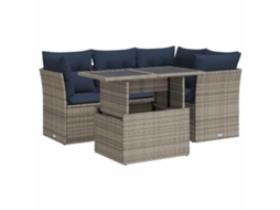 Garden Sofa Set, Garden Sofa Sets Vidaxl Cinzeto Rattan / Vime (n/a)