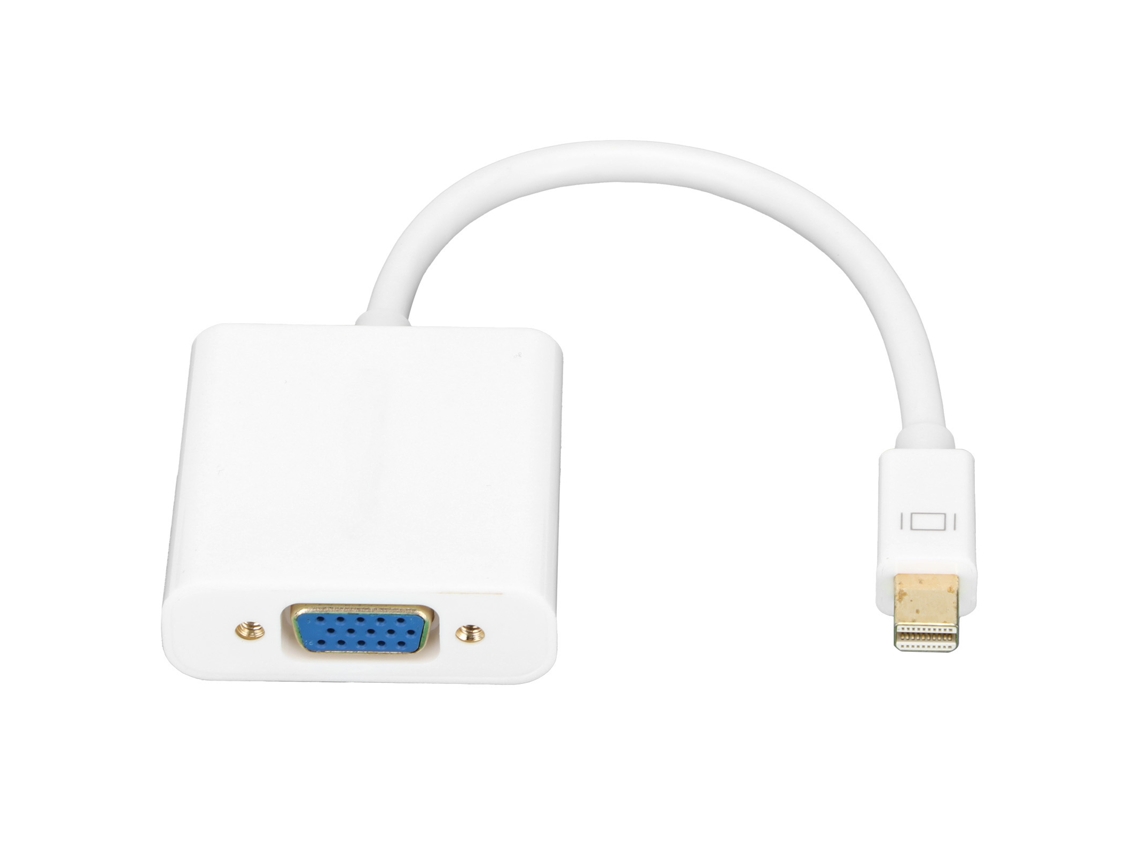 Adaptador Mini Dp para Vga compatível com conversão de múltiplos dispositivos EOOCOO