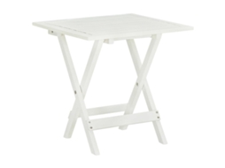Vidaxl Mesa De Bistrô 46x46x47 Cm Madeira De Acácia Sólida Branco