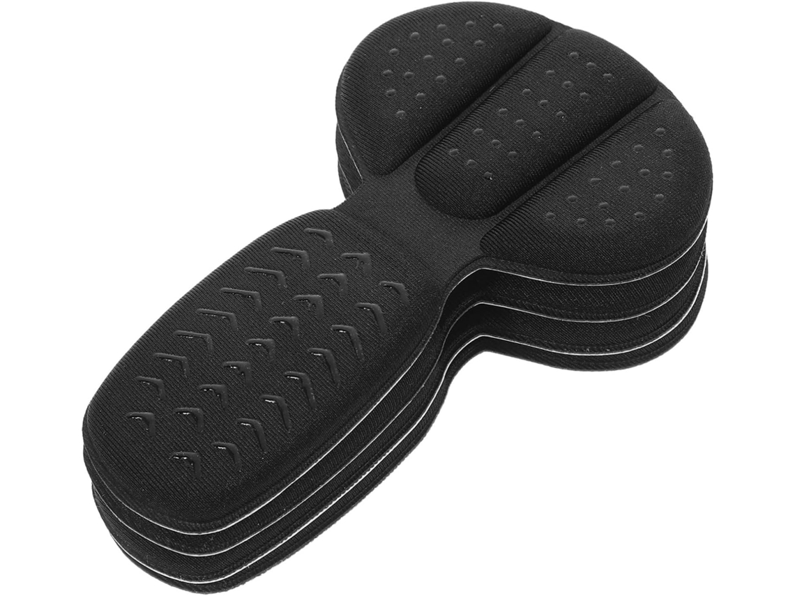 Palmilhas De Calcanhar Para Sapatos Femininos, 2 Pares, Pretas