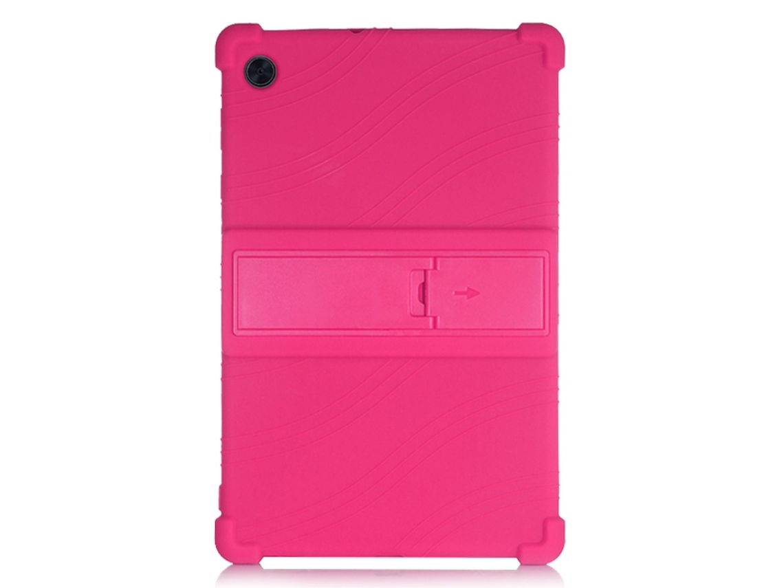 Capa Em Silicone Macio Com Suporte Deslizante Rosa Para O Seu Lenovo Tab M10 Hd Gen 2 Tb X306