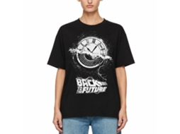 Rockinstone Back To The Future Movie Wheel Of Time Black Adult T-shirt Size:xl