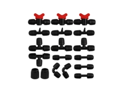 Kit De Irrigação Por Gotejamento 18 Peças Com Rosca 1/2" - Conexões