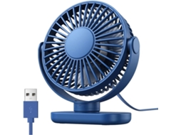 Ventilador Ar Usb Resfriamento Mesa Mini Portátil 360 G