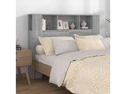 Vidaxl Armário De Cabeceira 140x18,5x104,5 Cm Sonoma Cinzento