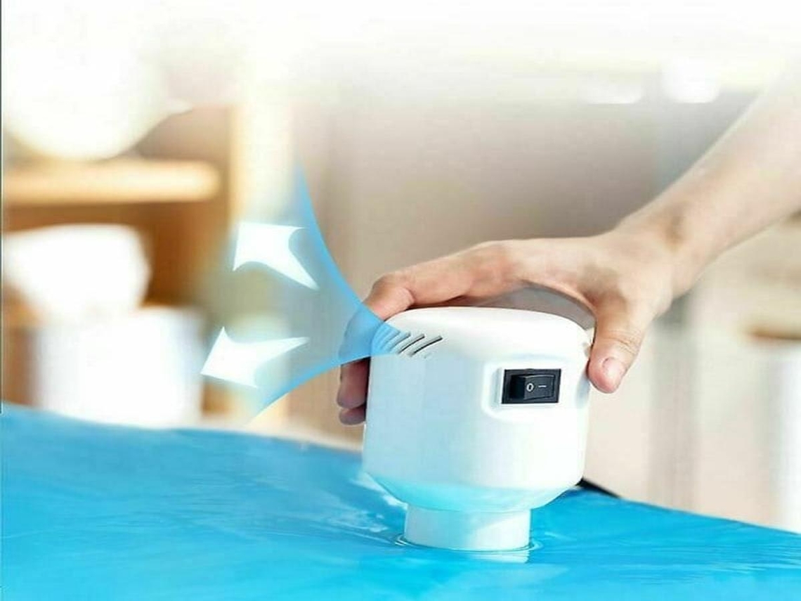 Bomba elétrica Lurelia para sacos a vácuo, 1 unidade. Portátil, ideal para transportar roupas e viagens.