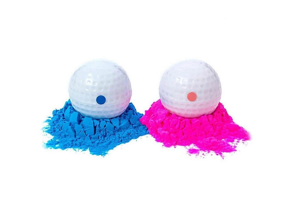 Rebe-4 Pelotas De Golfe Para Revelação De Gênero Com Pó Explosivo Para Baby Shower E Aniversário 4,20x4,20x4,20cm Como Se Muestra