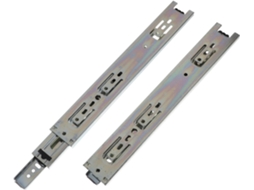 Doitool 2 Peças Trilhos De Corrediças Prateadas Para Gavetas Armários E Armazenamento, Aço Laminado A Frio Com