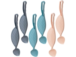 Conjunto De 6 Peneiras Plástico Lalafina Para Lavar Arroz, Com Design