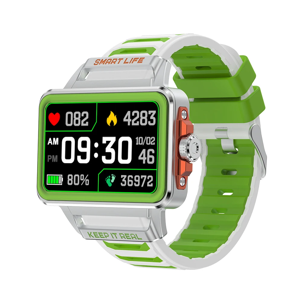 (verde Prateado) Smartwatch Elegante, Relógio Esportivo Com Tela Colorida De Alta Definição De 1,57 Polegadas