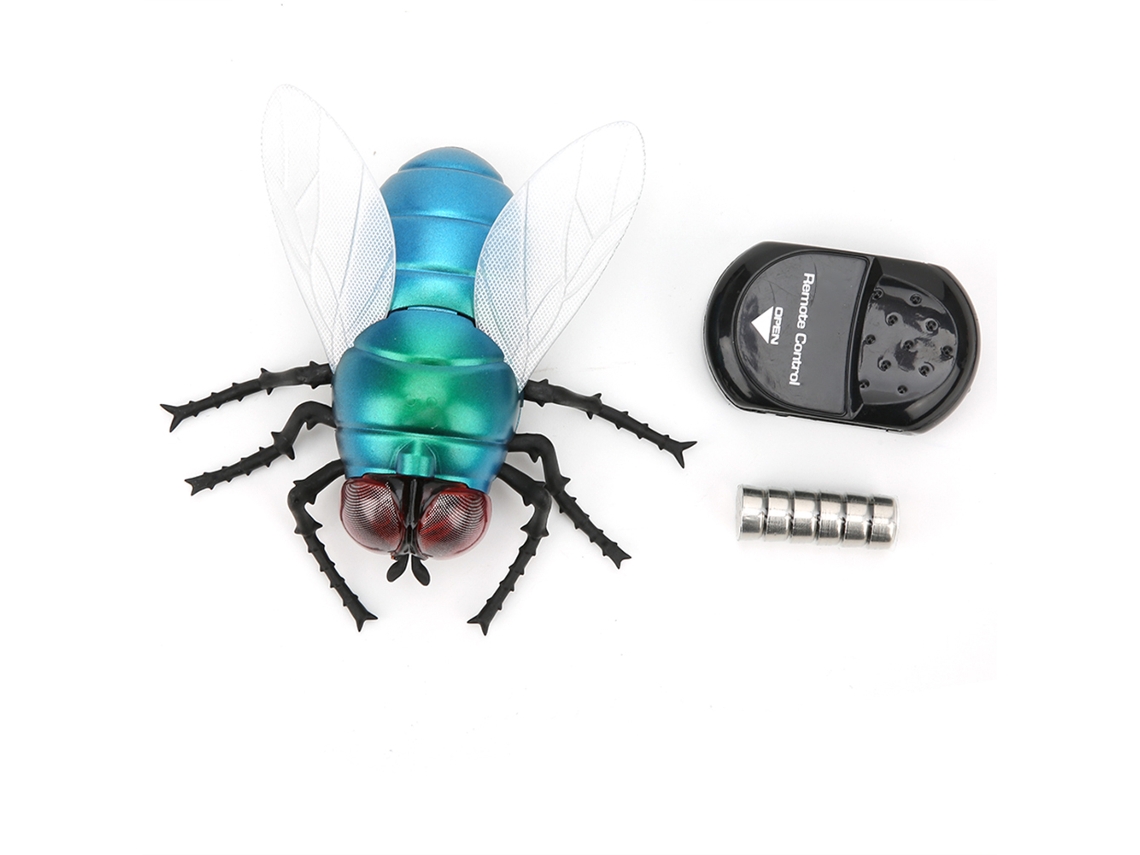 Primerox brinquedo Inseto Simulado Mosca Controle Remoto Infravermelho Portátil com Luzes Dinâmicas