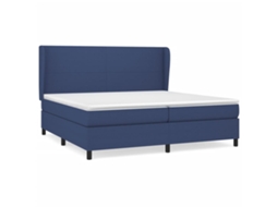 Box Spring Bed, Box Spring Beds Vidaxl Azul Tecido (200 X 200 Cm)