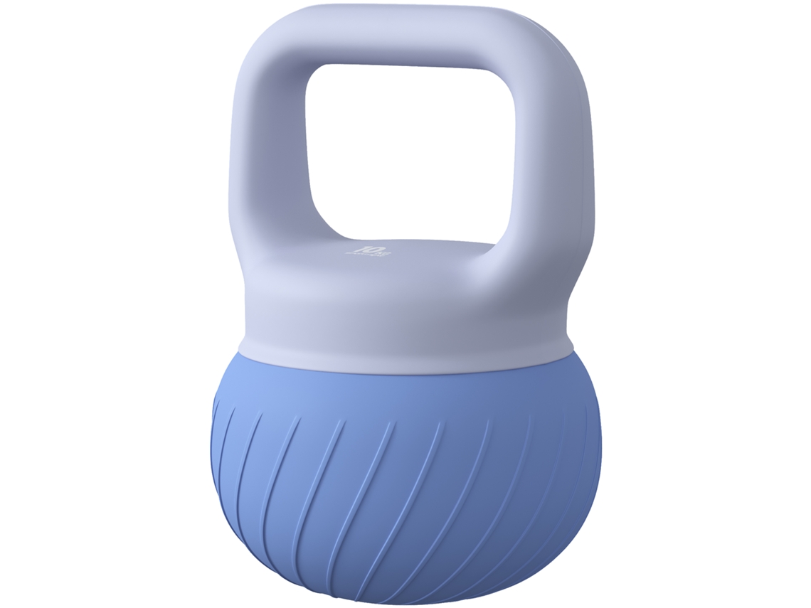 Kettlebell 10kg Com Alça Ergonômica Antiderrapante, Haltere Treino De Fisiculturismo Na Cor Azul