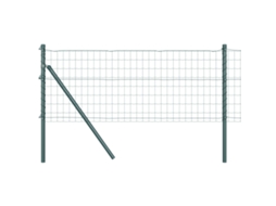 Conjunto 1 Cerca Externa Vidaxl Verde Aço (10 X 0,6 M)