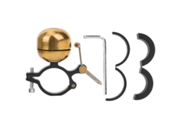 Campainha para Bicicleta, em Alumínio e Cobre, Dourado, Estilo Retrô AQUAFORGE