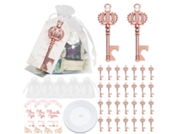 Laxiscreed Conjunto De Coroa Dourada Rosé 30 Peças Para Casamentos E Eventos Elegantes