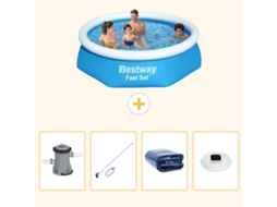 Bestway Piscina Bestway Fast Set Redonda - 244x61 Cm - 5-peças S305