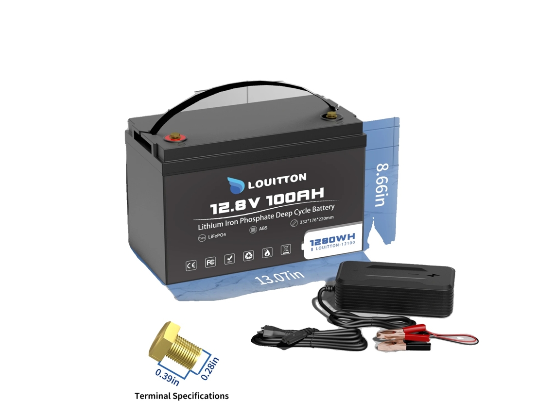 Bateria 12v 100ah, Vida Útil De 10 Anos, 6000 Ciclos,12v 100ah Oem