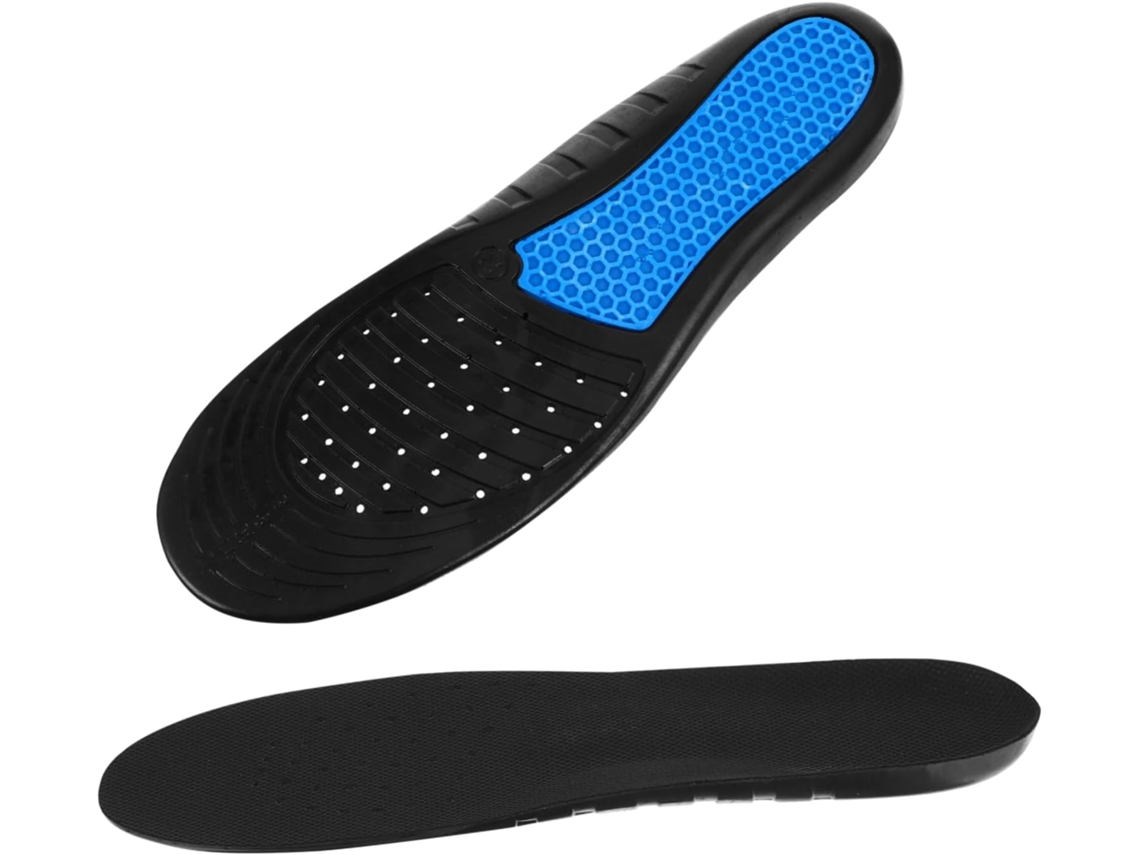 Palmilhas Esportivas Masculinas Em Pu, Com Suporte Para O Arco Do Pé E Alívio Da Pressão Fascite Plantar, Respiráveis E