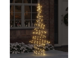 Vidaxl Árvore De Natal 240 Led Branco Quente 180 Cm Vime