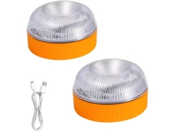 Luz De Advertência Automotiva Fufre V16, 360°, Com Base Magnética, Bateria À Prova D Água Ip44, Múltiplos Modos De