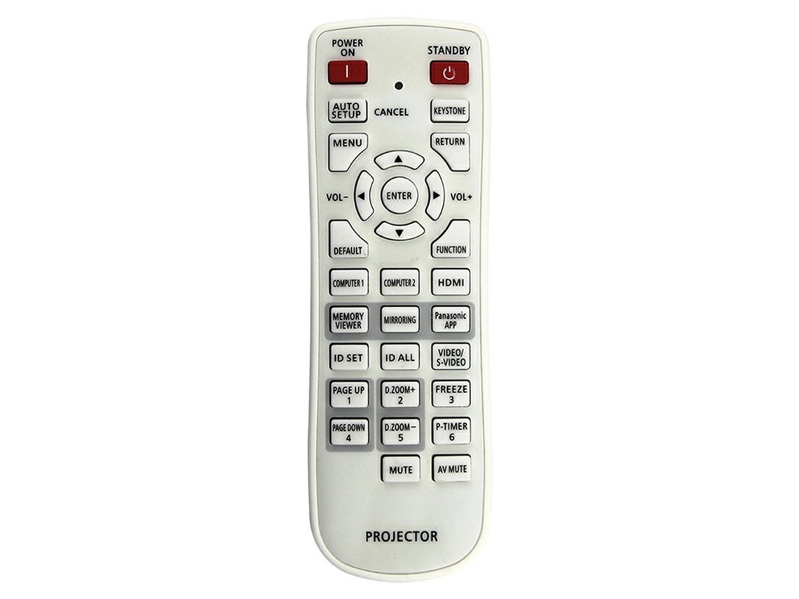 Controle Remoto De Substituição N2qaya000100 Para Projetor Panasonic Branco