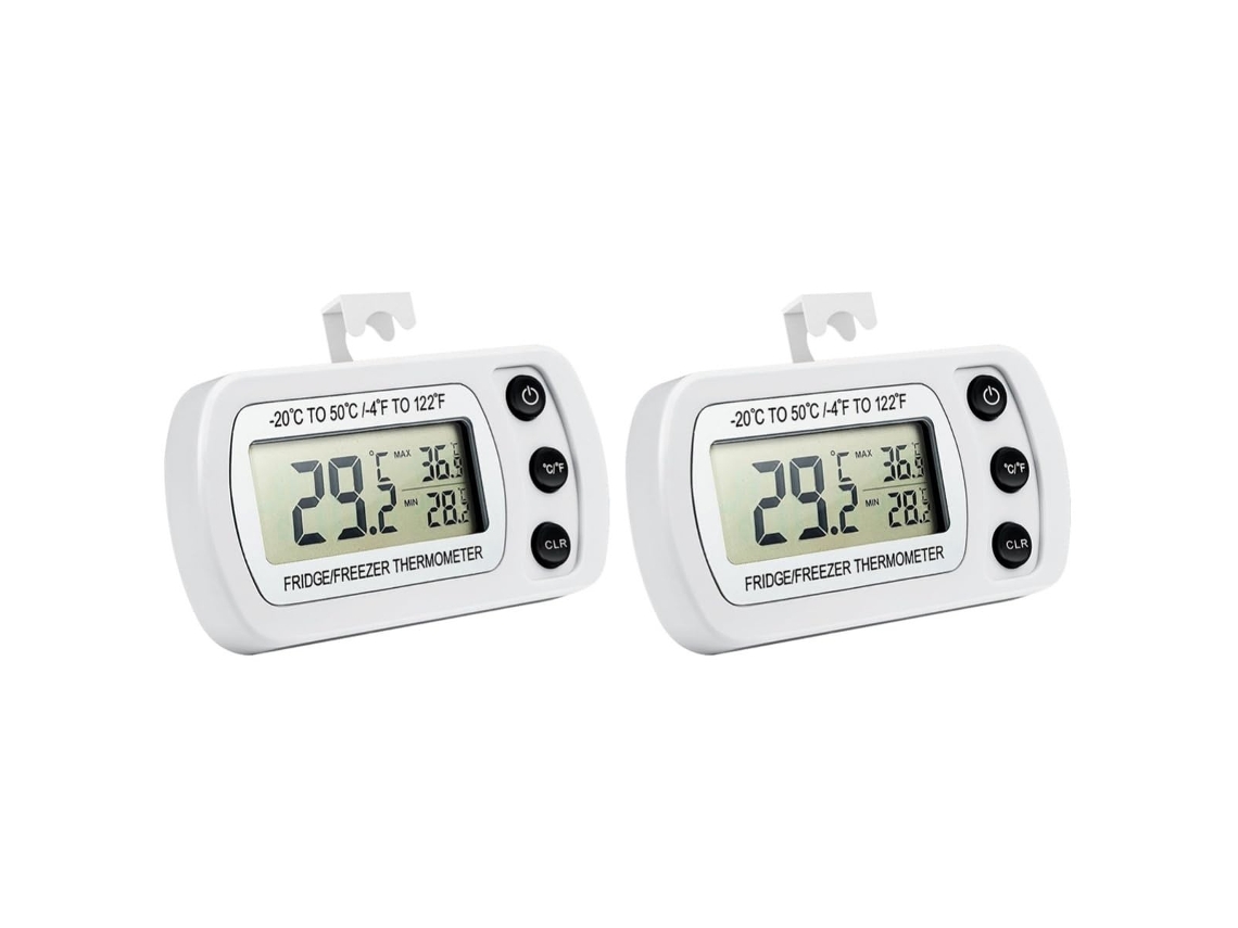 Lurelia Termo-higrómetro Com Sensor, Para Frigorífico E Congelador, Alta Precisão, Visor Lcd, Sem Fios, Impermeável, Medição De Humidade