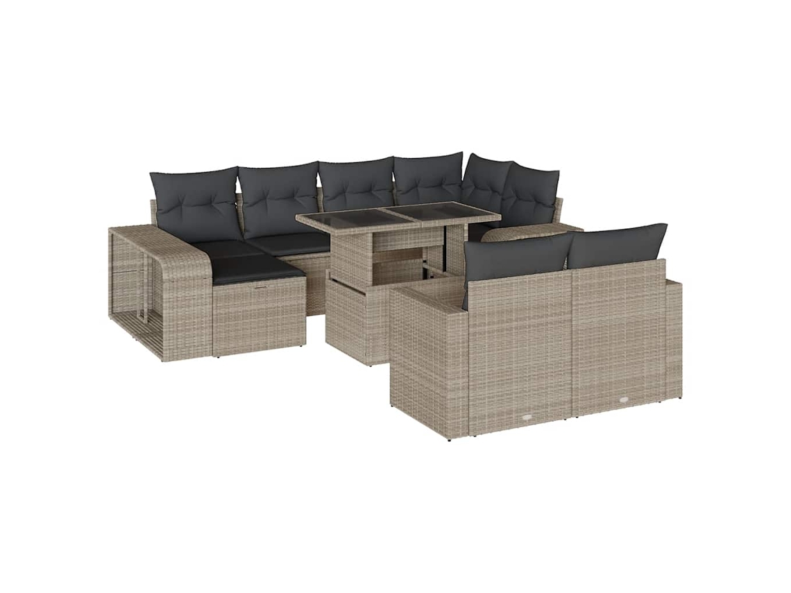 Garden Sofa Set, Garden Sofa Sets Vidaxl Cinzeto Rattan / Vime (n/a)