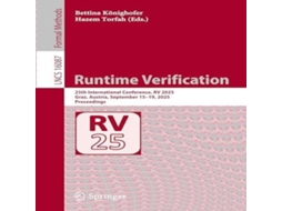 Livro Runtime Verification 25th International Conference RV 2025 Graz Austria September 15-19 2025 Proceedings de Springer Nature BV (Inglês)