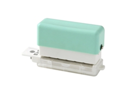 Perfuradora De 6 Agujeros Metálica Resistente Para Oficina, Hogar Y Escuela, 3 Hojas, Caja Para Recoger Virutas, Color Verde
