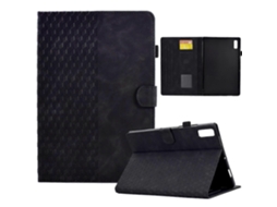 Capa De Couro Com Relevo Em Losango Para Tablet Lenovo Tab P11 Gen 2