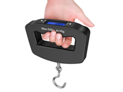 Balança Digital Portátil Para Bagagem, Capacidade 50 Kg, Com Gancho, Permite Verificar O Peso Antes Do Embarque, No Aeroporto Ou Em Casa