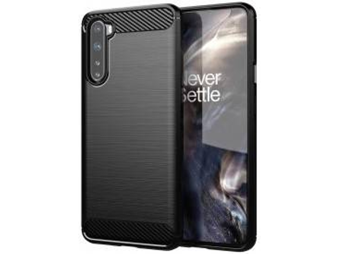 Capa Oneplus Nord LMOBILE Carbono Flexível Preto