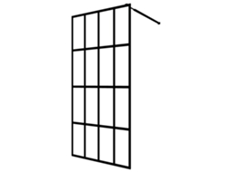 Shower Screen, Shower Screens Vidaxl Preto Vidro (80 X 195 Cm)