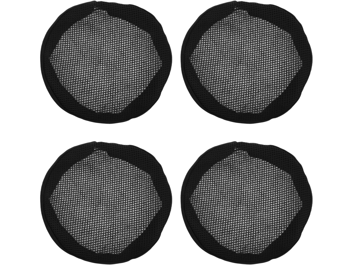 Conjunto De 4 Peças De Chapéus De Chef Em Malha Respirável Preta Para Adultos
