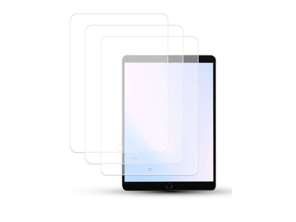 Película Vidro Temperado Kit 3 Unidades 9h Compatível Com Ipad 9.7 Polegadas 2018
