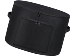 Organizador portátil para mangueira de jardim com zíper, bolsa de tecido para guardar ferramentas de jardinagem.