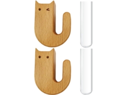 Ímã Decorativo E Fofo De Gato Em Tubo De Vidro |