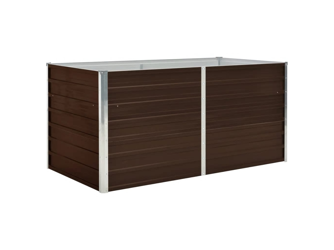 Raised Garden Bed, Raised Garden Beds Vidaxl Marrom Aço (160 X 80 X 77 Cm)