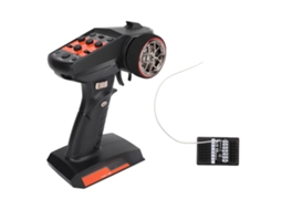 Mali controlador Remoto 2.4ghz 7 Canais Transmissor com Receptor para Carro Barco Rc Preto