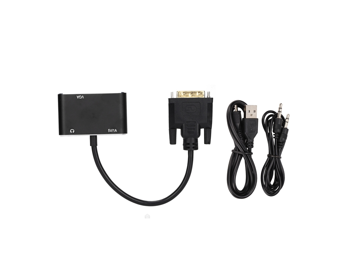 Adaptador Splitter 2 em 1 Dvi para Vga S/MARCA