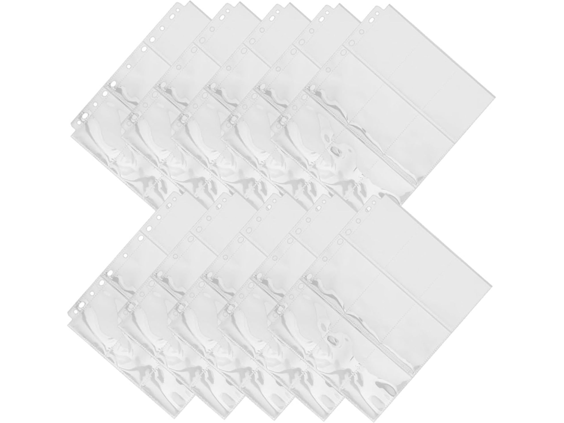 50 Unidades De Capas Protetoras Transparentes De Dupla Face Para Cartões Fotográficos
