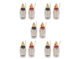 Conector De Terminais Banana Para Amplificador De Alto-falantes Com Revestimento Dourado – Laxiscreed
