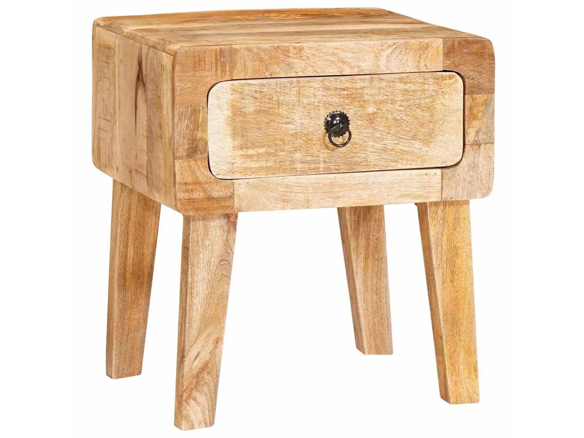 Vidaxl Mesa De Apoio Castanho 40 X 32 X 46 Cm Madeira De Manga Maciça